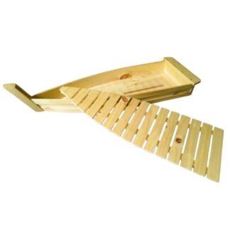 Barco Titanic de madera tipo bandeja en madera para suchi o comida marina - Imagen 4