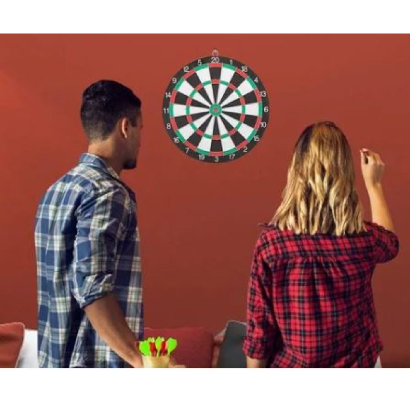Juego De Tiro Al Blanco Dart Board Grande + 6 Dardos 3 Juego De Tiro Al Blanco Dart Board Grande + 6 Dardos - Imagen 3