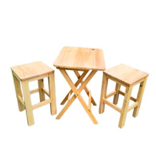 Mesa plegable Don Boscocon 2 banquitos playa campo