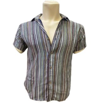 Camisa  de manga corta para hombre de rayas