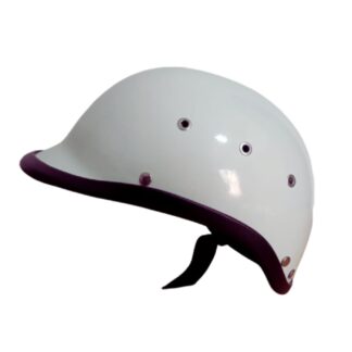 Casco de moto Chopper Tipo policía Blanco - Imagen 2