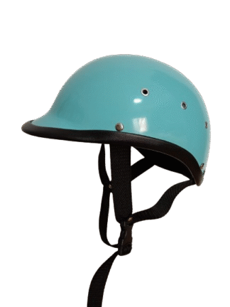 Casco De Moto Tipo Policía En Turquesa - Imagen 3