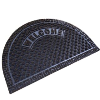 Piso felpudo tapete de piso media luna