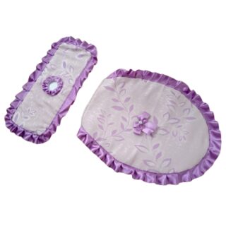 Set de baño funda de tapa en lila