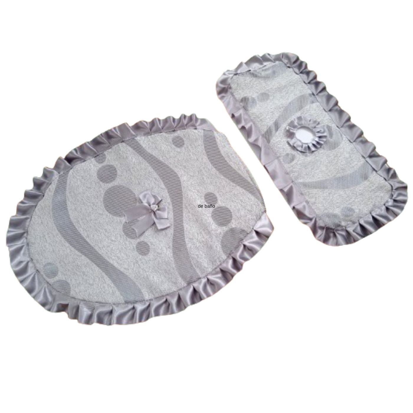 Set de baño funda de tapa en plomo