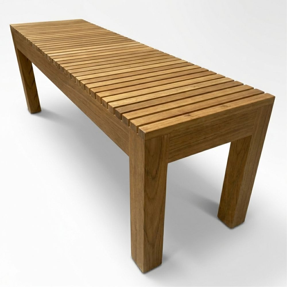 Banca en madera tornillo 1.20mts en caramelo 6 Banca en madera tornillo 1.20mts en caramelo - Imagen 6