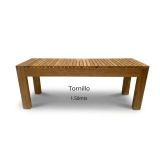 Elegante Banca de Madera Tornillo 1.50 mts – Resistente y Duradera fantástico
