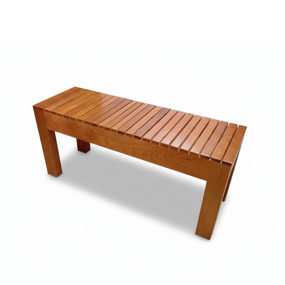 Banca de Madera Cedro 1 Metro – Banca Resistente para Jardín, Sala o Terraza 3 Banca de madera cedro