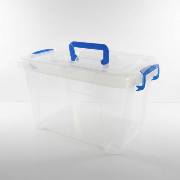 CAJA DE PLASTICO No10 AZUL 2