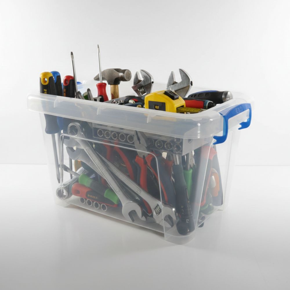 Fenomenal Cajita Organizadora Paty de Plástico Transparente con Tapa a Presión – Práctica y Resistente 3 caja de plastico paty