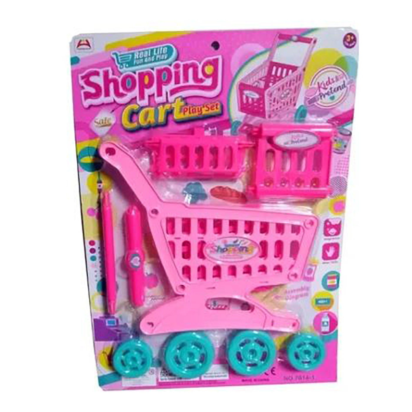 Carrito de Compras para niñas Supermercado único Armable de Juguetes – Color Rosado A1 2 carrito de compras para niñas