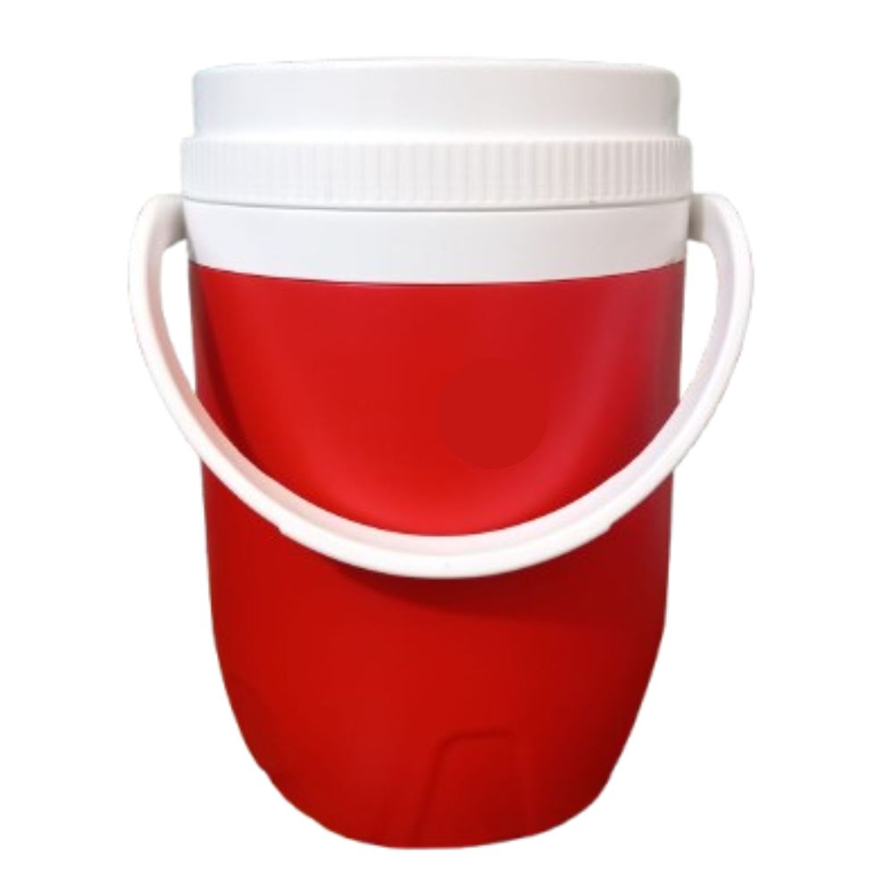 Cooler Rojo Grande 4 Litros con Boquilla en Tapa – Ideal para Bebidas Frías y Refrescantes 2 cooler basa rojo 4 litros