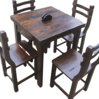 Juego de comedor  Napoli Restaurante 4 sillas en marron