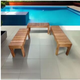 set de terraza en madera tornillo