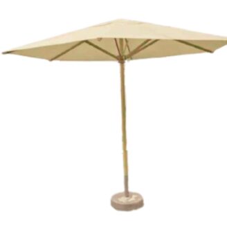 sombrilla de terraza jardin grande en madera