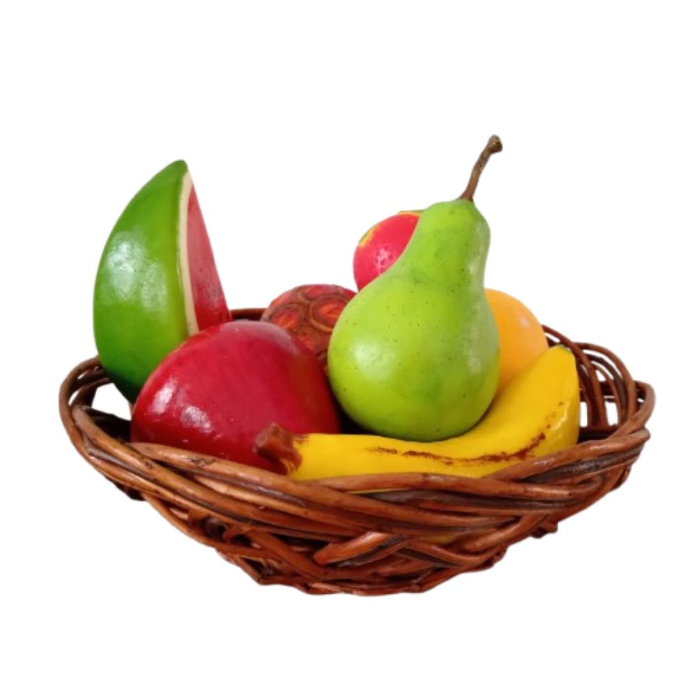 Canasta de 6 frutas decorativas 3 Canasta de 6 frutas decorativas - Imagen 3