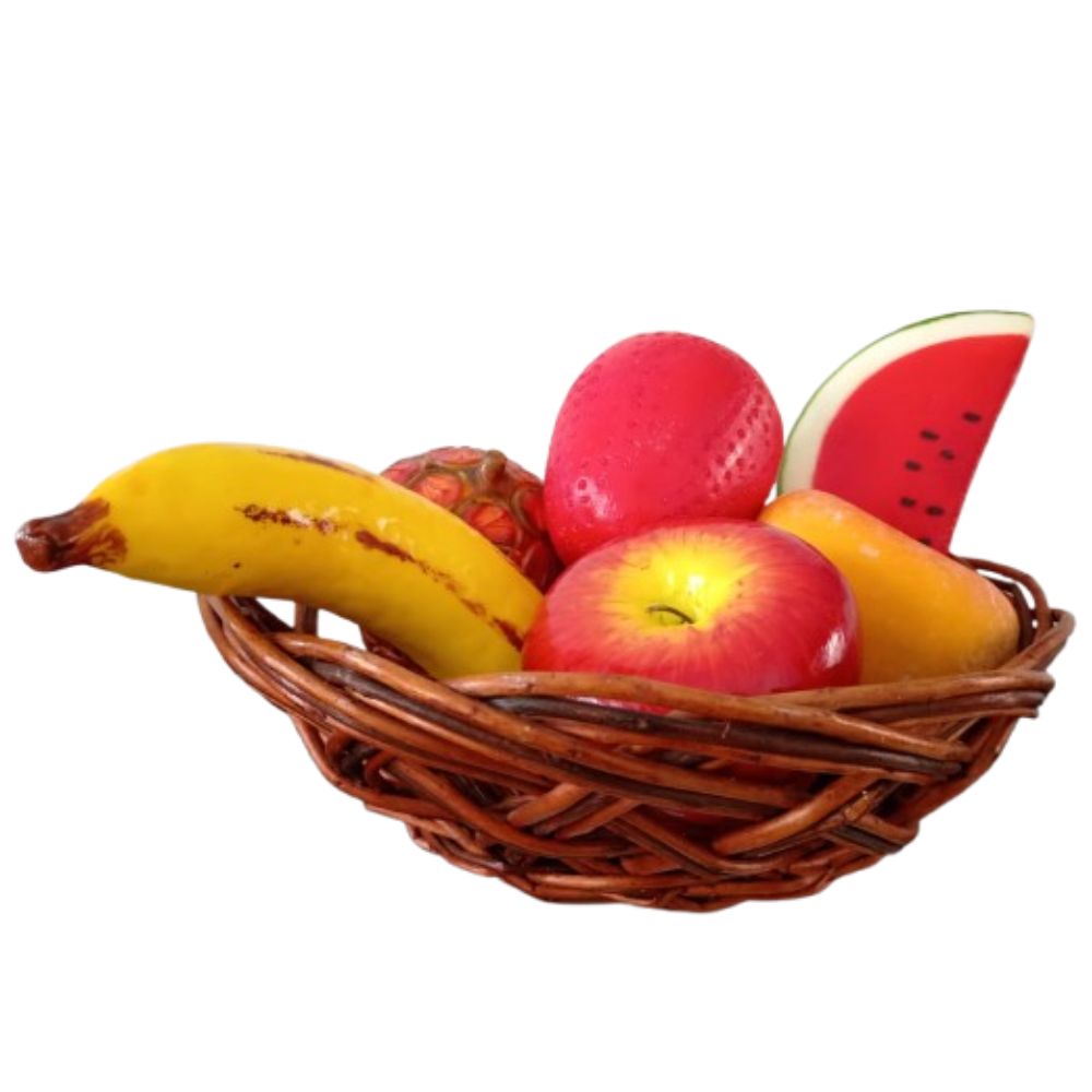 Canasta de 6 frutas decorativas 2 Canasta de 6 frutas decorativas - Imagen 2