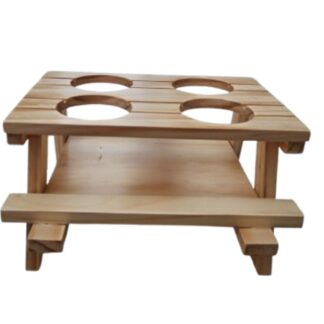 Porta cremas Porta embases para salsas en madera - Imagen 3