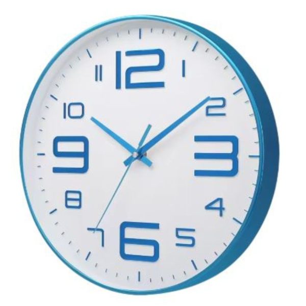 Reloj de Pared Elegante Celeste 29 cm – Diseño Moderno para Oficina y Consultorio