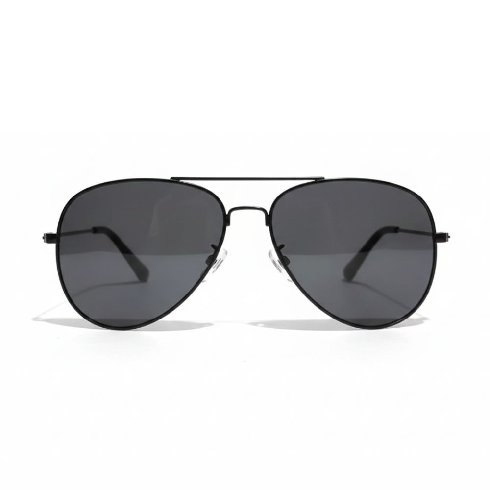 Lentes de Sol Aviador Unisex – Lunas Negras y Marco Negro Estilo Clásico 1 Lentes de Sol Aviador Unisex – Lunas Negras y Marco Negro Estilo Clásico