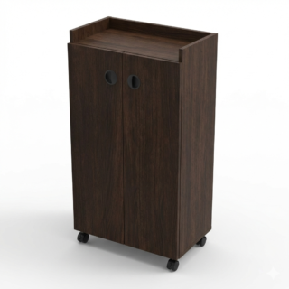 Zapatera de Melamina marron