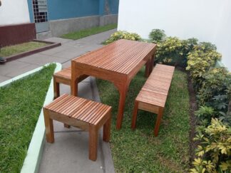 Juego de comedor campestre terraza wolf - Imagen 3