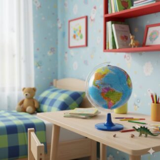 Fascinante Globo Terráqueo Grande Realista 45cm Giratorio con Base Resistente - Imagen 3