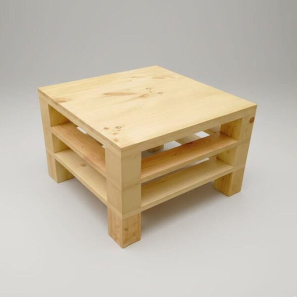 Mesa de centro de madera pino