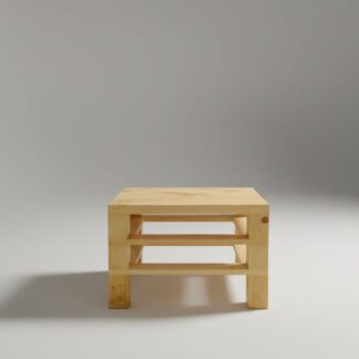 Mesa de centro de madera pino
