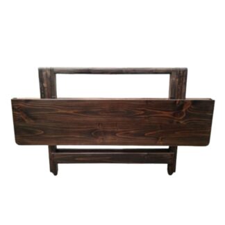 Mesa plegable premier 1.60 mts x 80cm  en marron rustico - Imagen 4