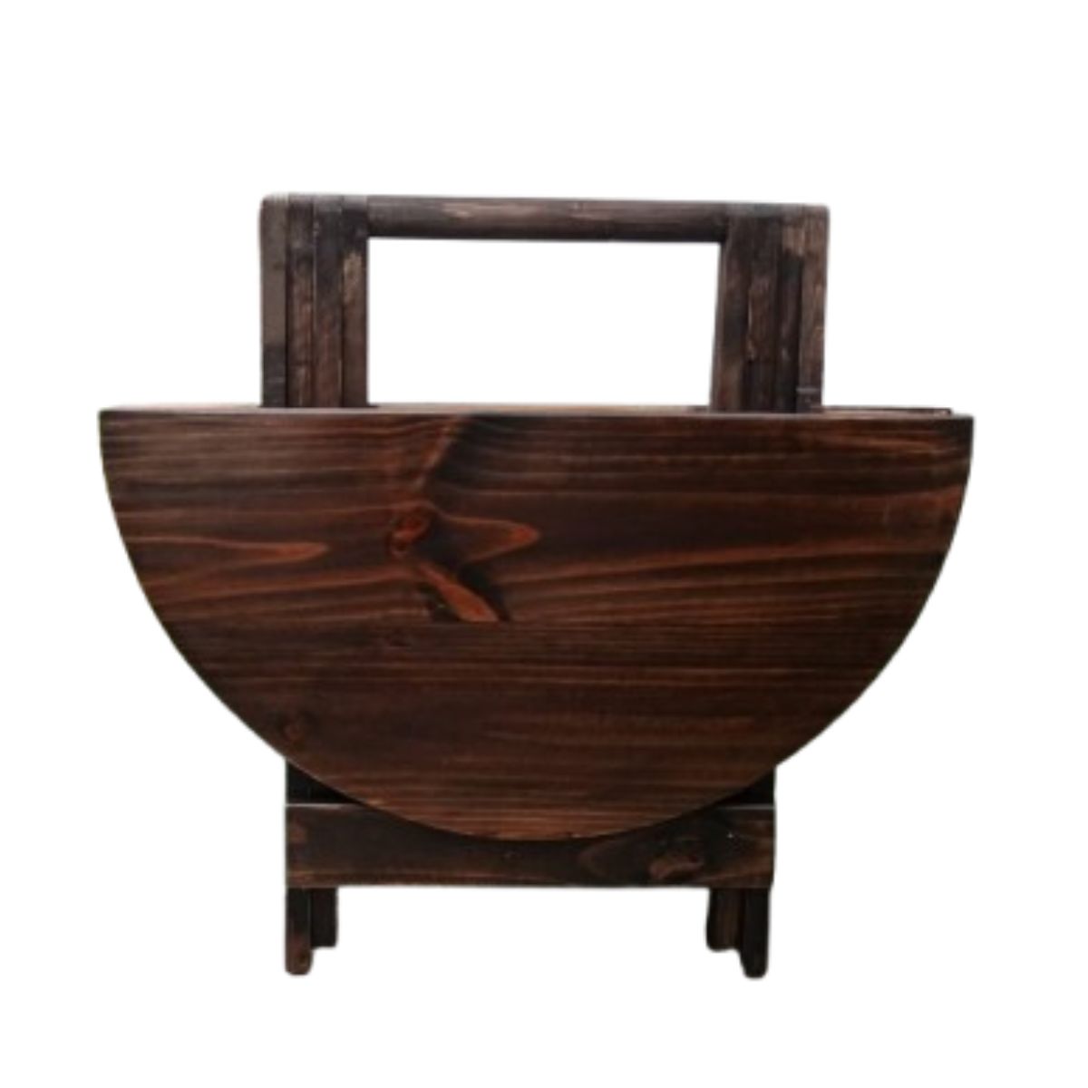 Mesa plegable redonda 1 mts en marron rusticos 2 Mesa plegable redonda 1 mts en marron rusticos - Imagen 2