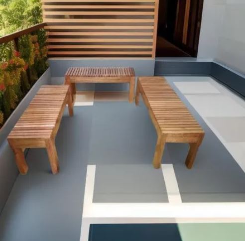bancas de jardin en tornillo