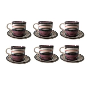 Tazas Aceitunadas LiverPool de losa con platicos 6 unidades