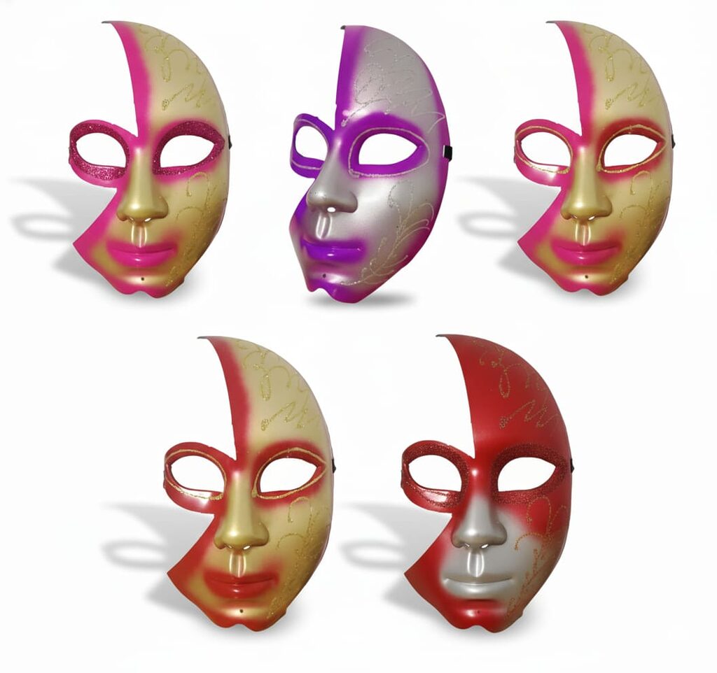 Máscara de Halloween Media Luna