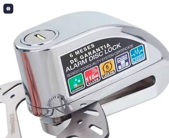 Candado de Disco con Alarma para moto – Antirrobo de Alta Seguridad 2.0 2 Candado de Disco con Alarma