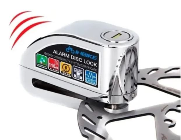 Candado de Disco con Alarma para moto – Antirrobo de Alta Seguridad 2.0 1 Candado de Disco con Alarma