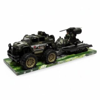 Carro Militar de Fricción con Helicóptero