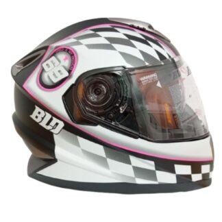 Casco de moto para mujer certificado Record doble visor talla M | Protección y estilo - Imagen 2