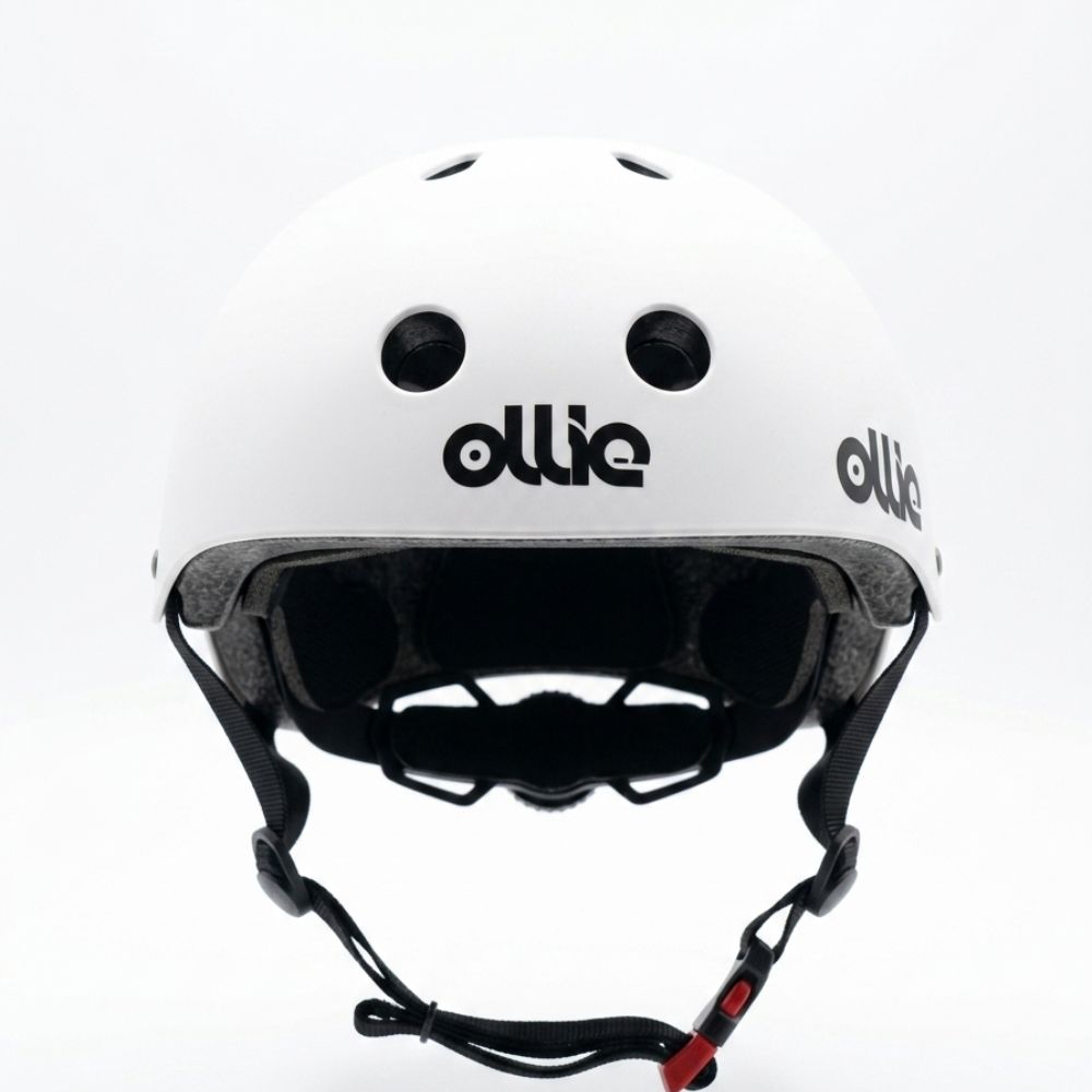 Cascos de Bicicleta Ollie Blanco Talla L con Luz Trasera y Correa Ajustable 2 Cascos de Bicicleta Ollie Blanco Talla L con Luz Trasera y Correa Ajustable - Imagen 2