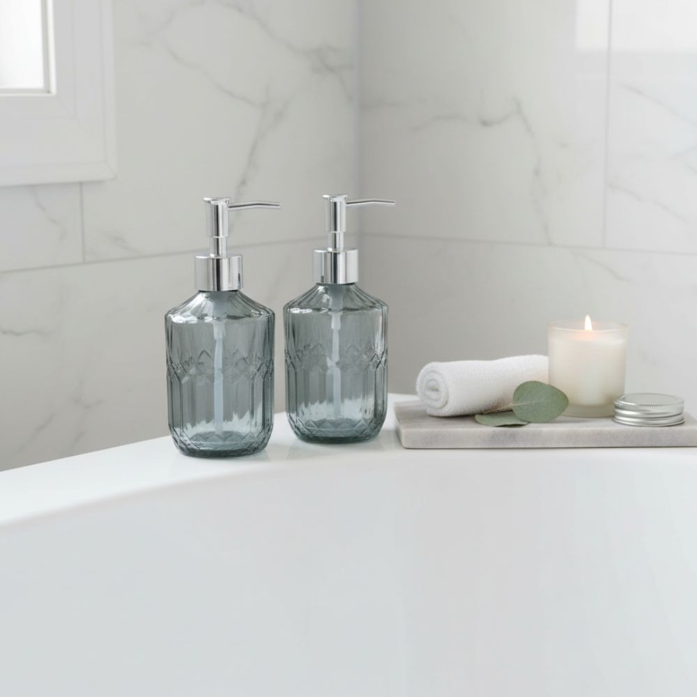 Dispensador de Jabón para Lavamanos de Baño Lujoso | Diseño Vibrante y Elegante 2.0 3 dispensador de jabón para lavamanos