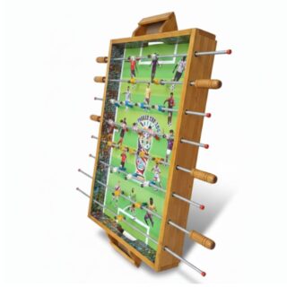 Fulbito De Mano Reversible 86x65 Cm | Futbolito + Ajedrez + Ludo + Camino | Tablero 4 en 1 de Madera