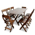 juego de comedor de terraza plegable