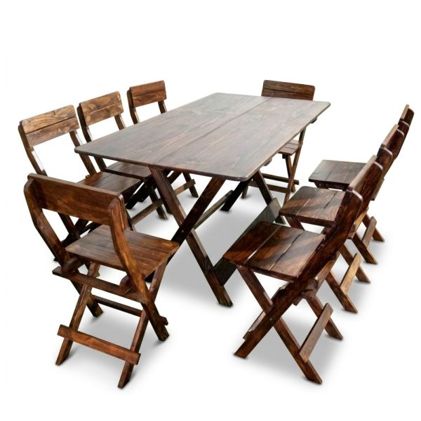 juego de comedor de terraza plegable