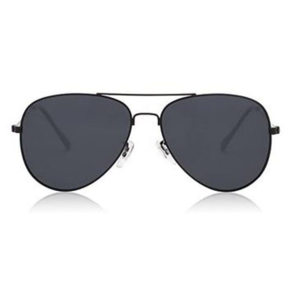 Lentes de Sol Aviador Negro Unisex – Protección UV 100% Semi Polarizados
