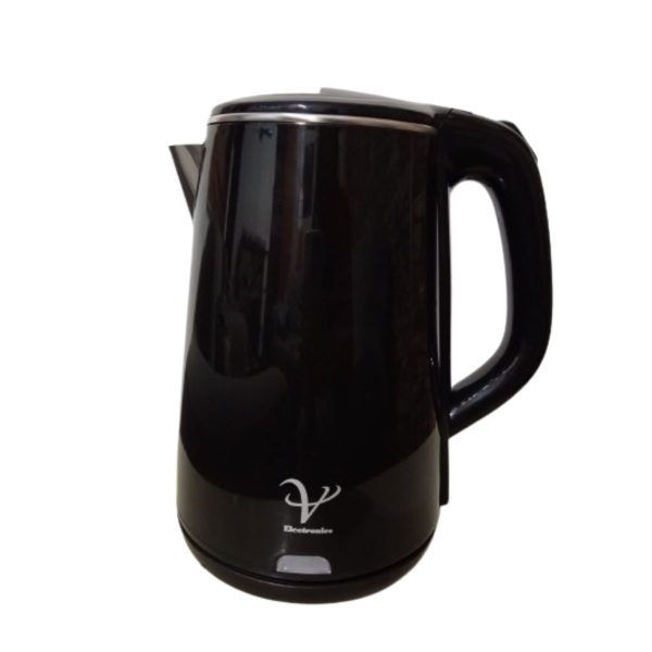 Jarra Eléctrica de Agua 2L Negra – Hervidor Rápido con Apagado Automático