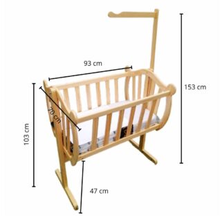 Cuna Moises Minicuna para bebe con colchon - Imagen 4