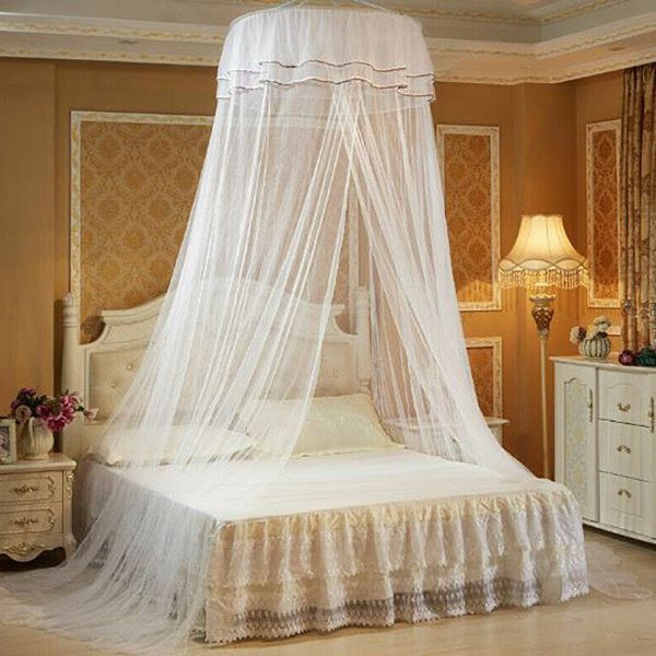 Mosquitero Princesa para cama 3 plazas king en blanco