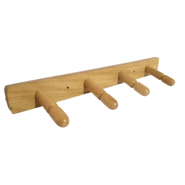 perchero de pared en madera pino