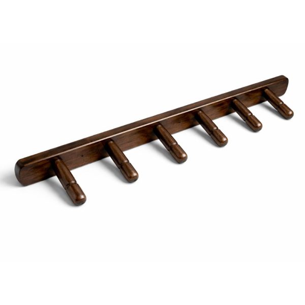 perchero de pared en marron