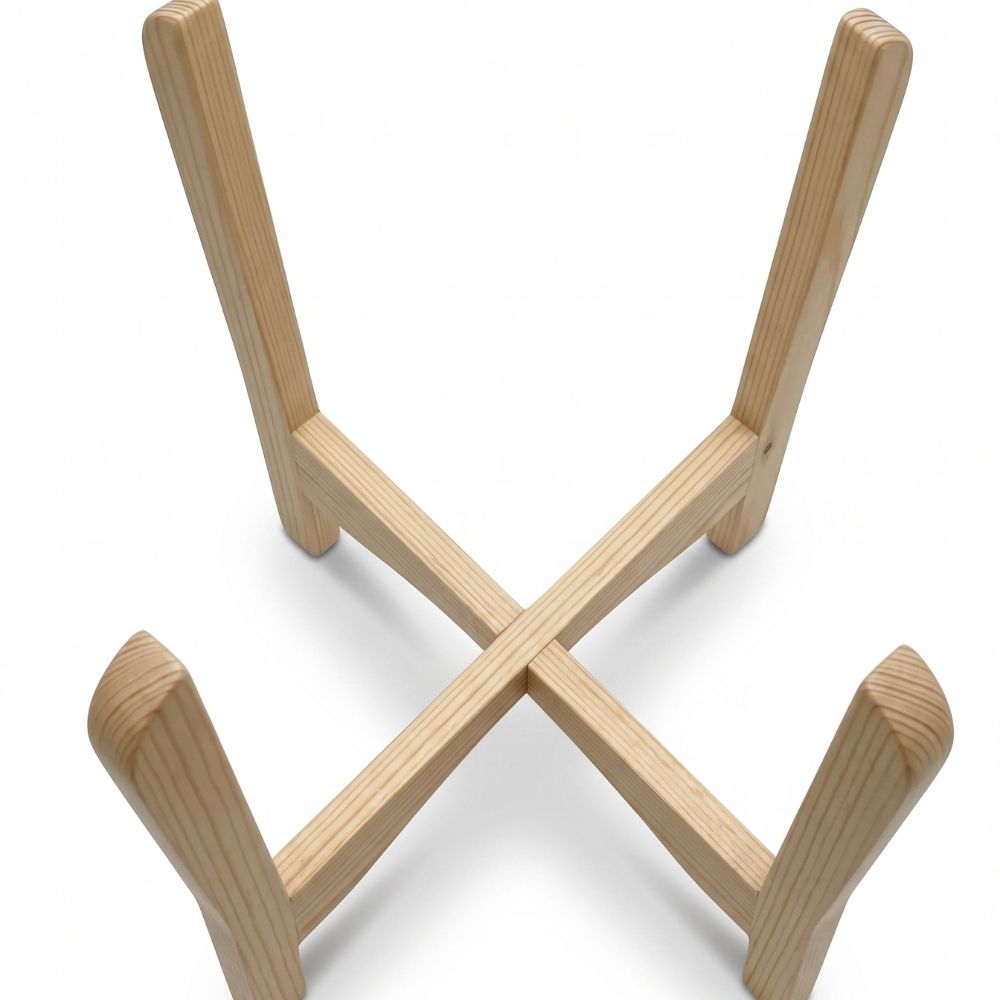 Porta Macetero de Madera Natural con 4 Bases – Soporte Decorativo Compacto para Plantas 2 Porta Macetero de Madera Natural con 4 Bases – Soporte Decorativo Compacto para Plantas - Imagen 2